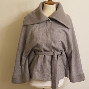 Free People Olmsted Grey Cape Coat